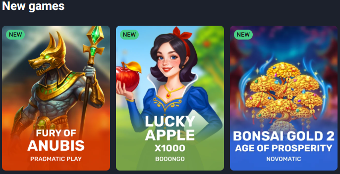 Kingdom Casino slots game library grid